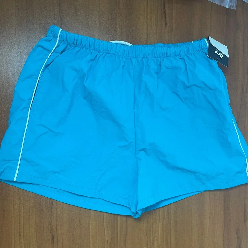 Art Class Kids Girls Nylon Athletic Sports Shorts Blue Size XL